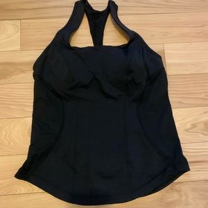VGUC/EUC racerback Lululemon black tank size 10